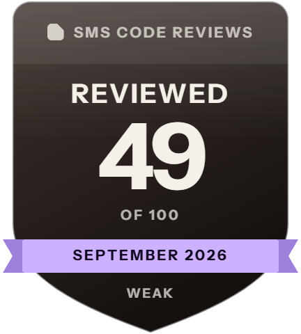 SMSBower: rank 5 of 5, 49 of 100 on SMS Code Reviews